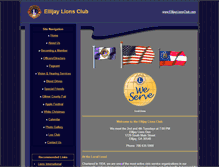Tablet Screenshot of ellijaylionsclub.com